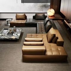 Ghế Sofa góc da cao cấp - BSF198