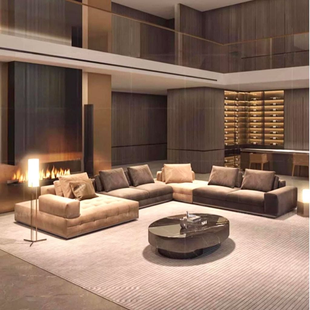 Ghế Sofa góc da cao cấp - BSF198