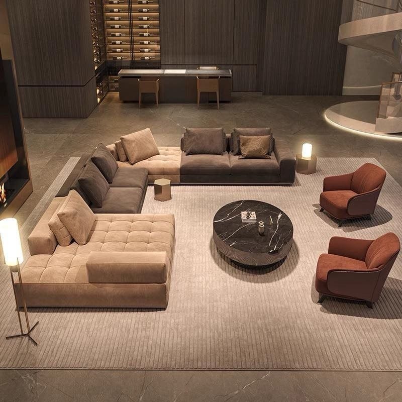 Ghế Sofa góc da cao cấp - BSF198