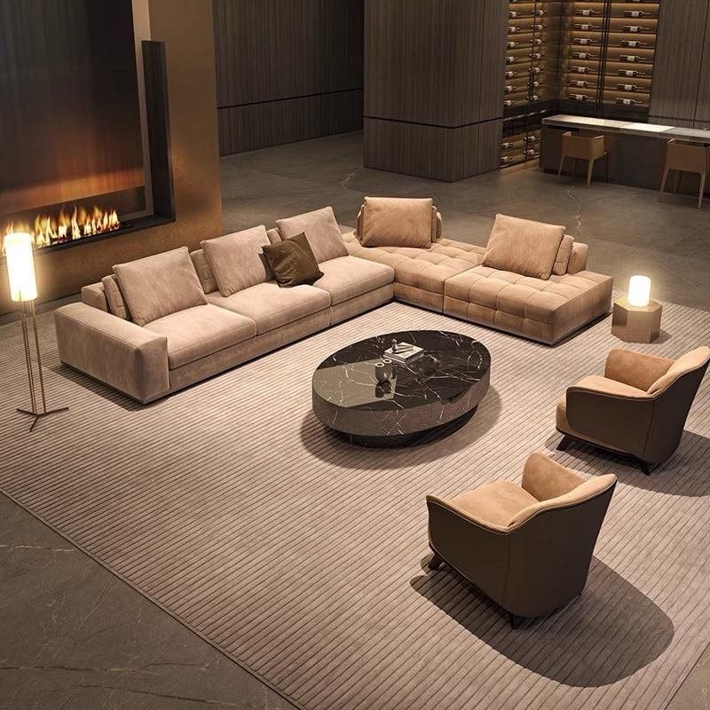 Ghế Sofa góc da cao cấp - BSF198