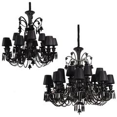 Đèn chùm pha Lê đen - KKDC9809T12