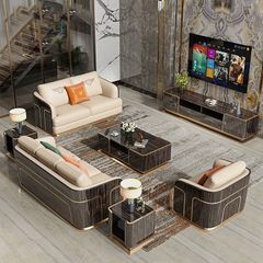 Bộ Sofa da nhập khẩu da bò BSF203