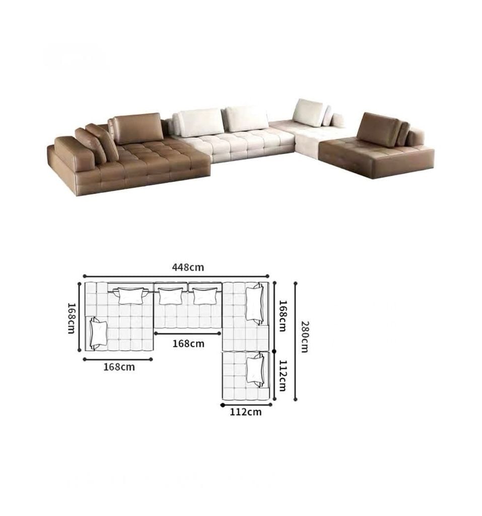Ghế Sofa góc da cao cấp - BSF198