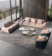 Bộ sofa da bò nhập khẩu BSF179