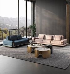 Bộ sofa da bò nhập khẩu BSF179