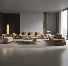 Bộ sofa da bò nhập khẩu BSF180
