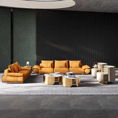 Bộ sofa da bò nhập khẩu BSF180
