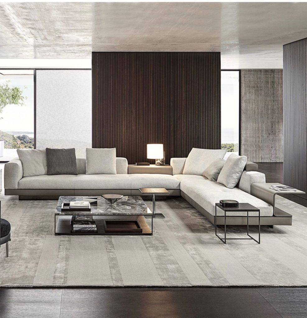 Ghế Sofa góc da bò cao cấp, trắng kem BSF195