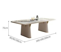 Bàn ăn mặt đá chân bọc da công nghiệp nhập khẩu cao cấp BA0167