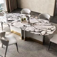 Bàn ăn mặt đá nhập khẩu cao cấp BA0168