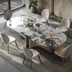 Bàn ăn mặt đá nhập khẩu cao cấp BA0168