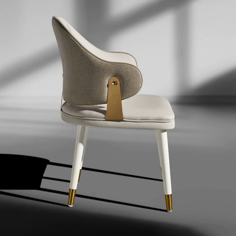 Ghế ăn bọc da Microfiber, chân gỗ sơn GA055