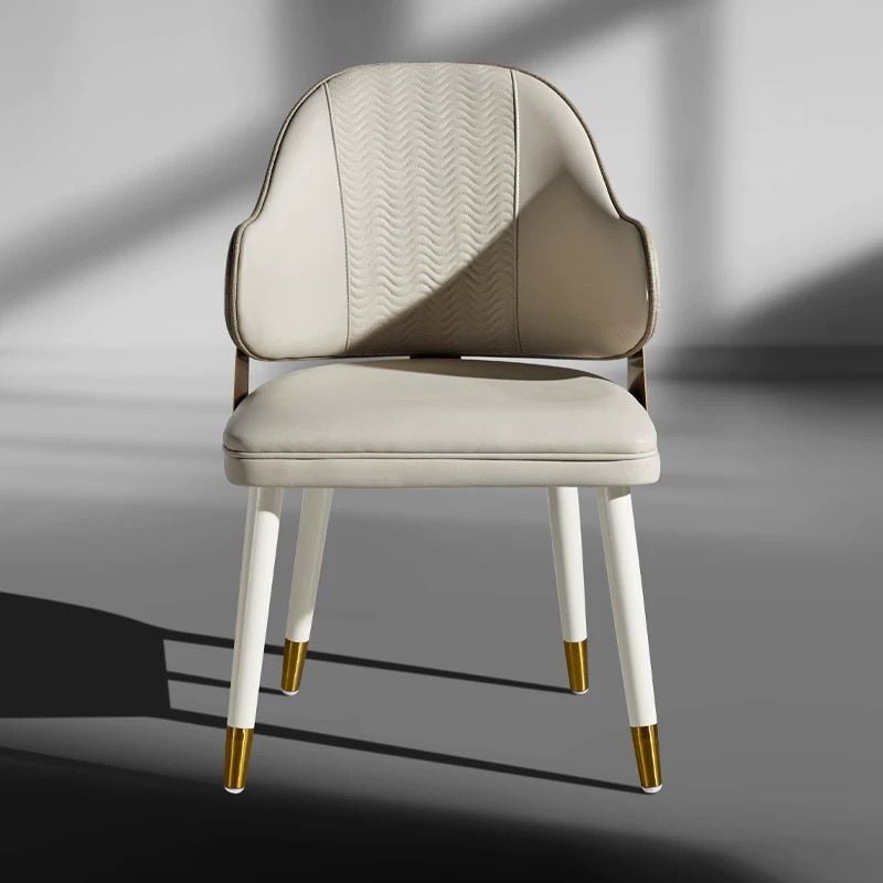 Ghế ăn bọc da Microfiber, chân gỗ sơn GA055