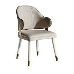 Ghế ăn bọc da Microfiber, chân gỗ sơn GA055