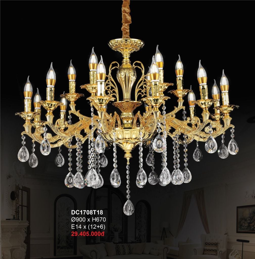 Đèn chùm KKDC1708T12