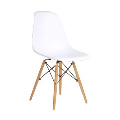Ghế eames ORTYX-S433 ( mặt nhựa chân gỗ )