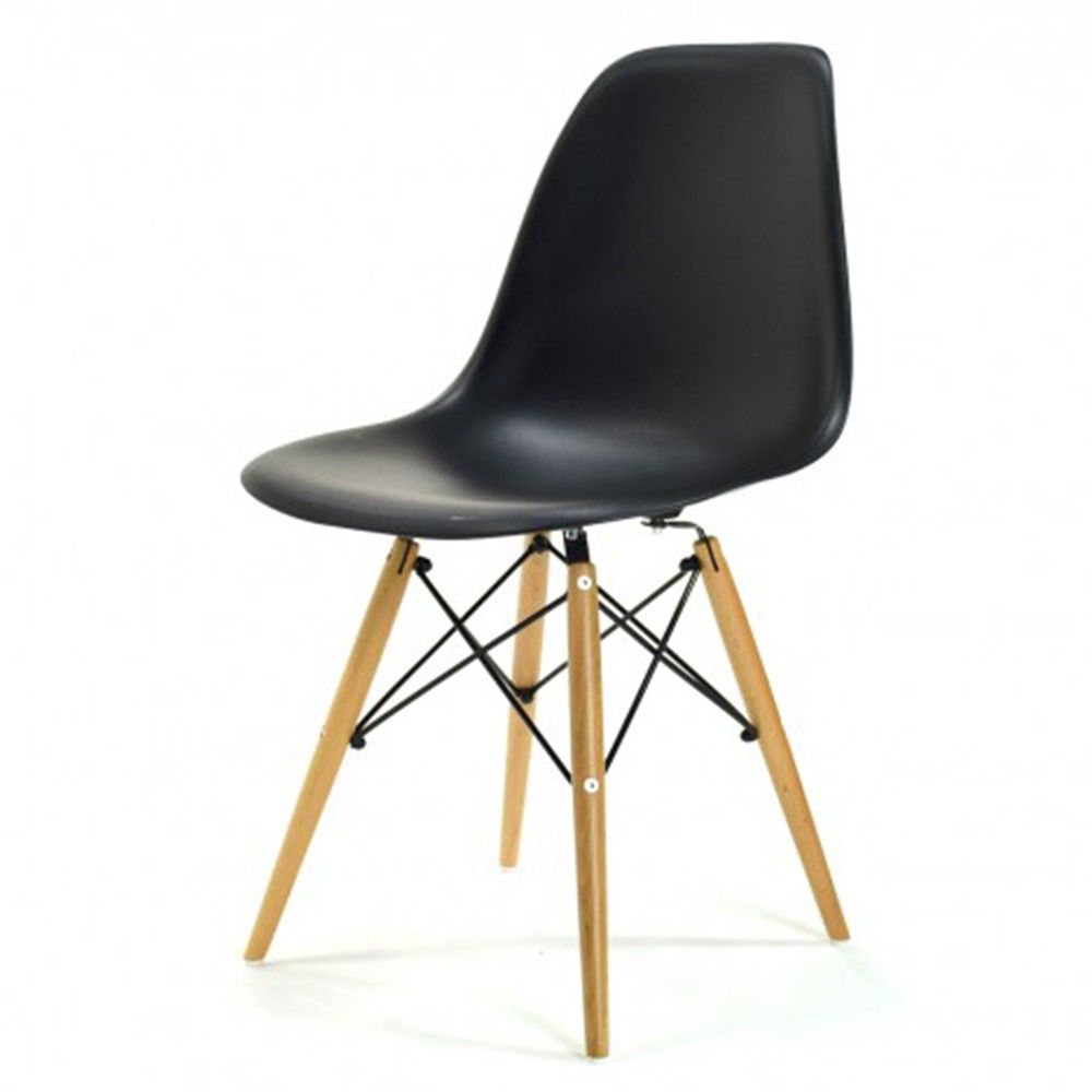 Ghế eames ORTYX-S433 ( mặt nhựa chân gỗ )