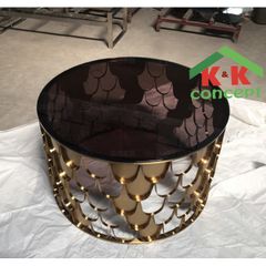 Bàn sofa inox vàng ORTC0002B