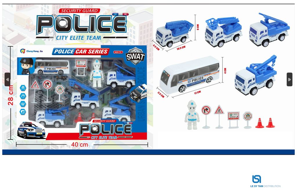  Hộp xe cảnh sát 006A-57 