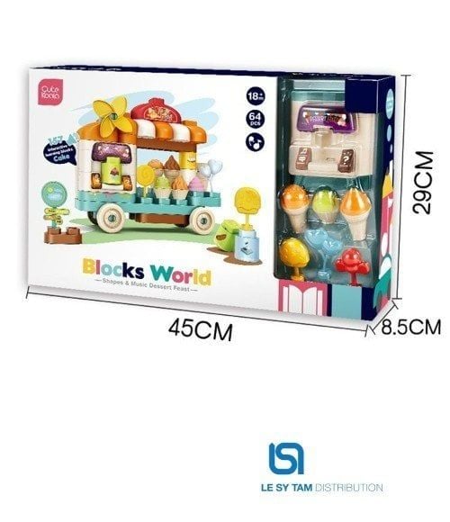  Hộp xếp hình nhạc đèn thức ăn nhanh 2311K 