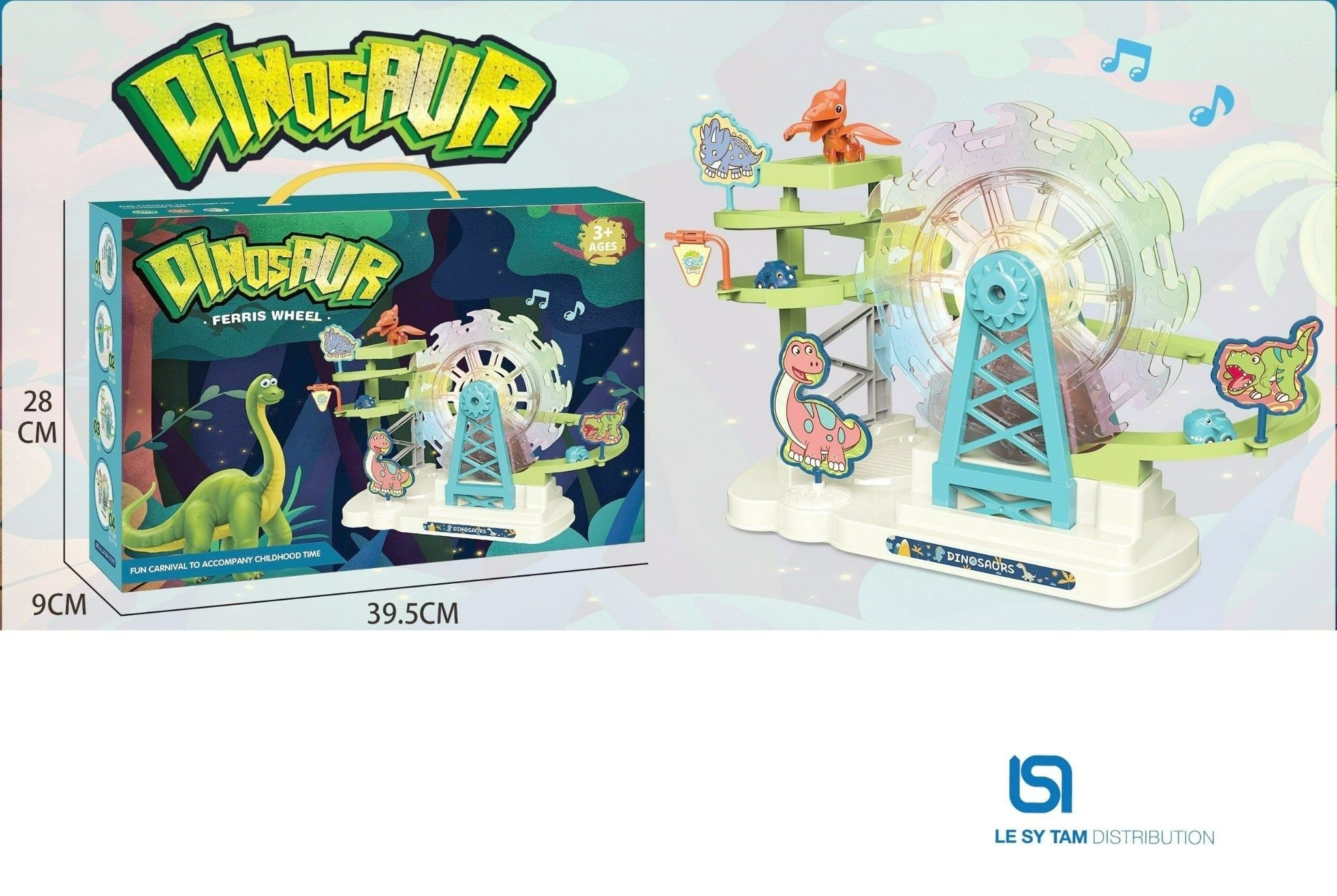  Hộp cầu vòng khủng long 3188-8 