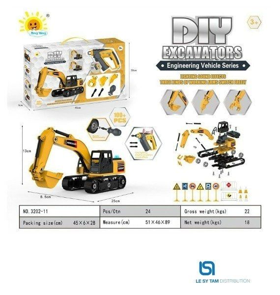  Xe công trình lắp ráp nhạc đèn 3202-11 