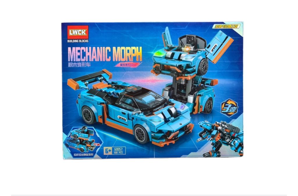  Hộp xếp hình xe rô bô 60057 