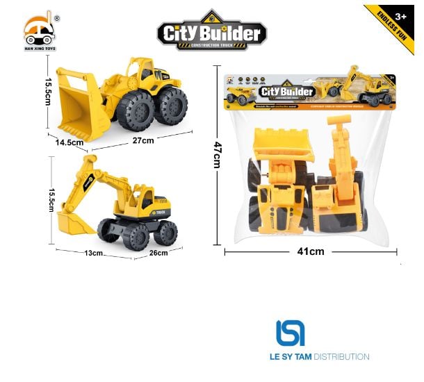  Túi 2 xe công trình 600B-11 