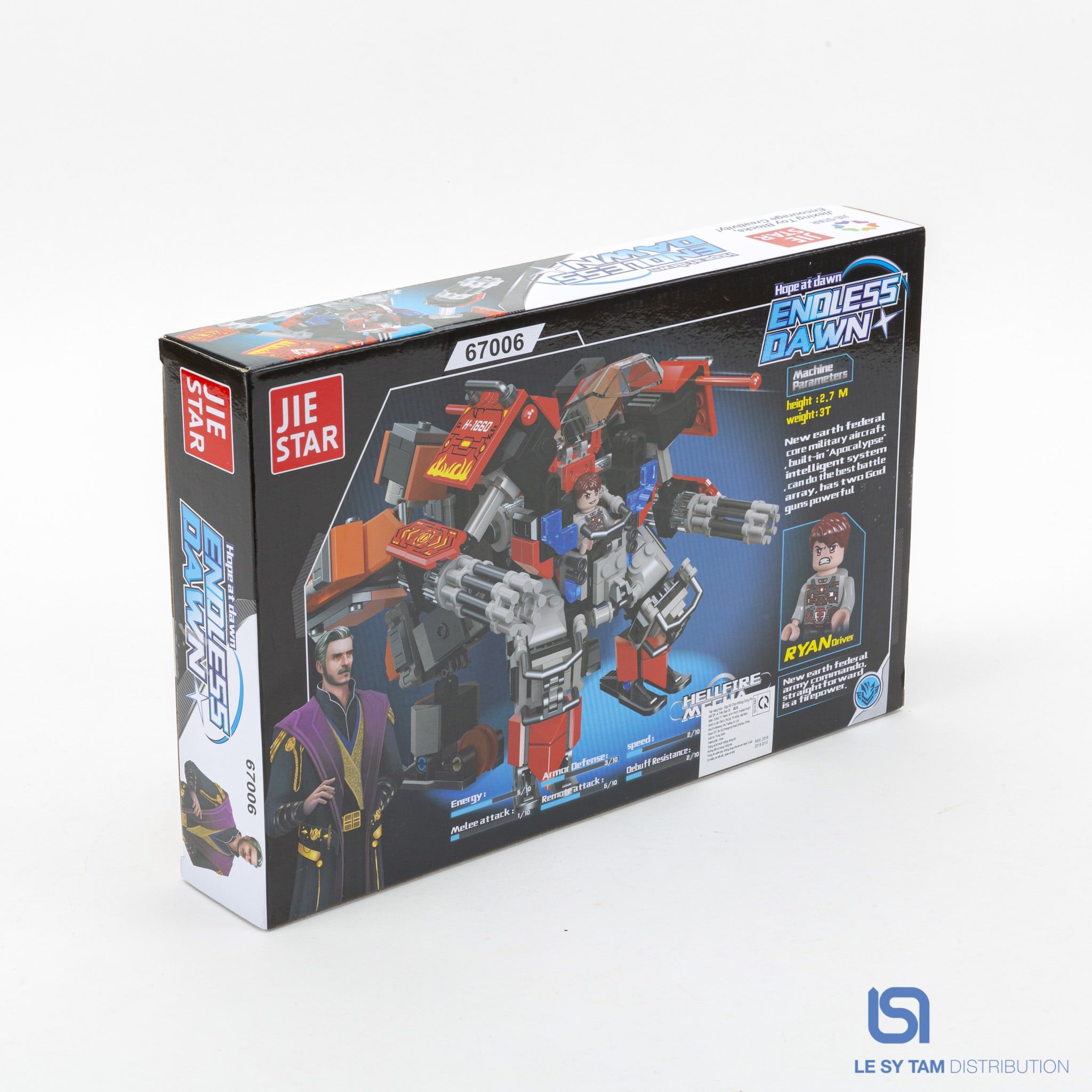  Hộp xếp hình rô bô 67006 