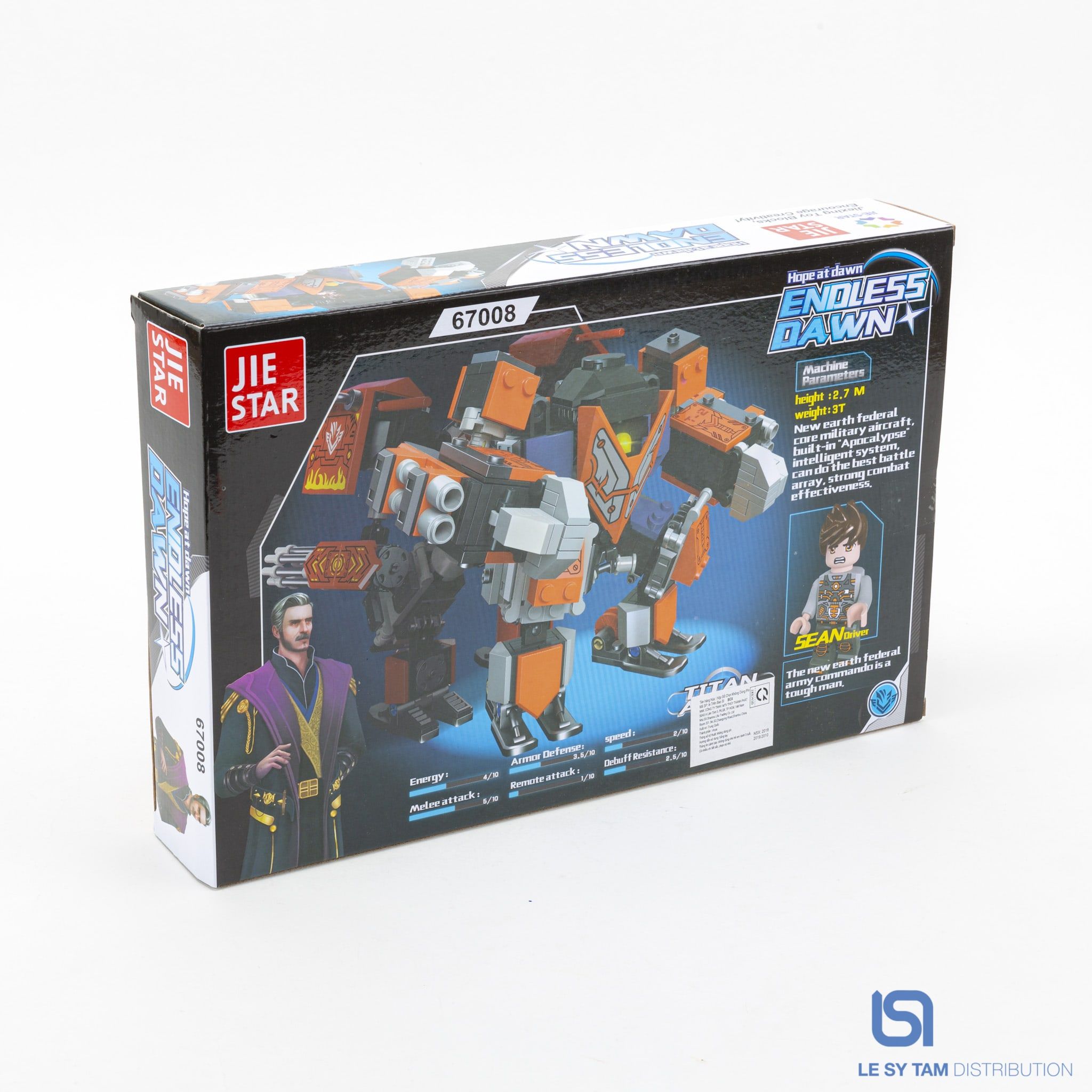  Hộp xếp hình rô bô 67008 