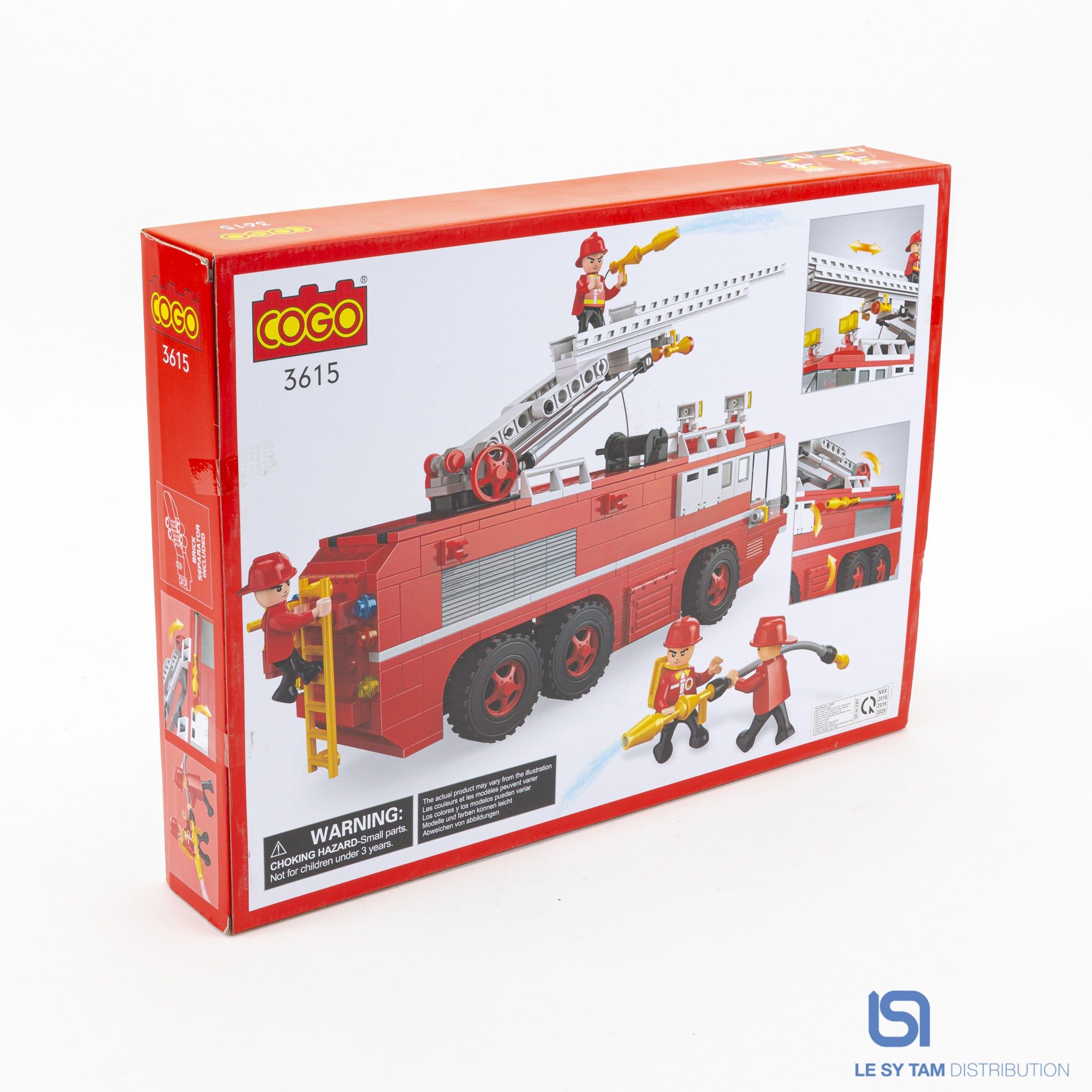  Hộp xếp hình xe cứu hỏa 3615 