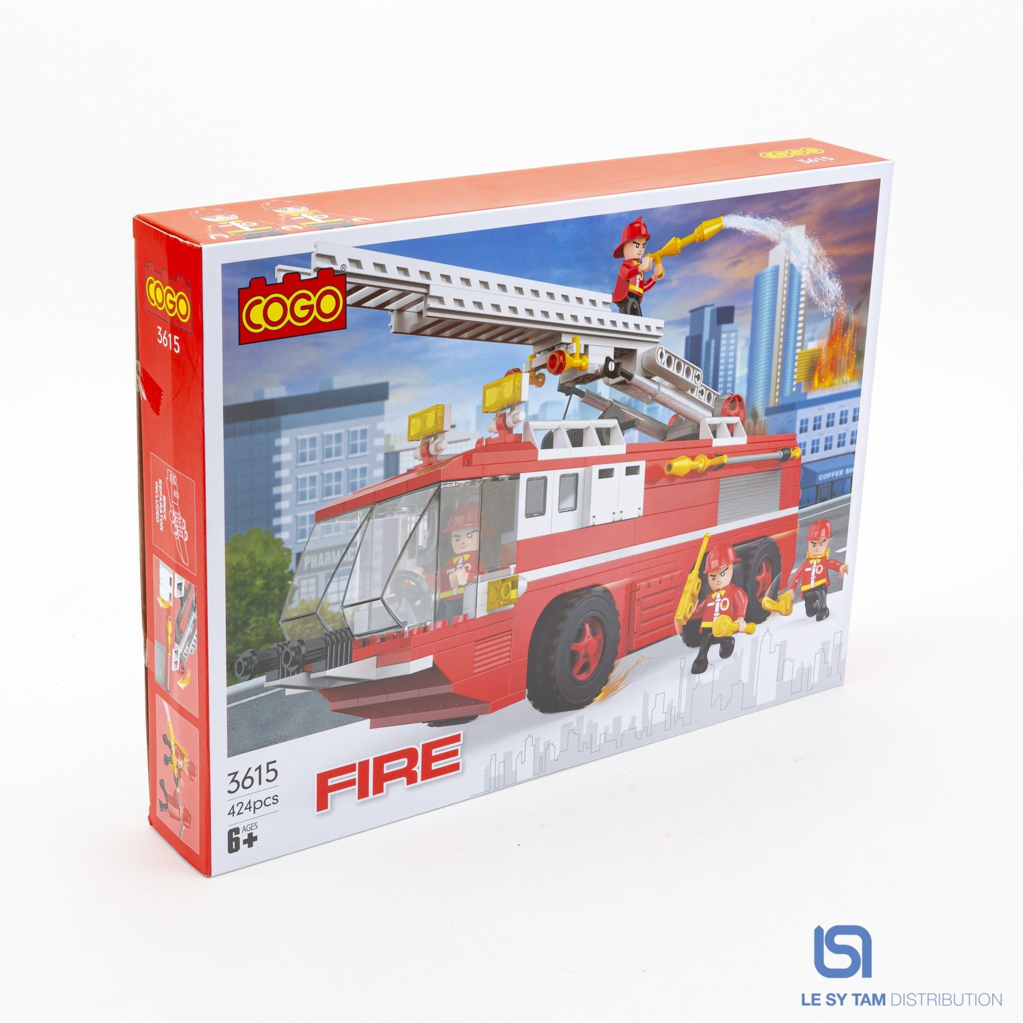 Hộp xếp hình xe cứu hỏa 3615 