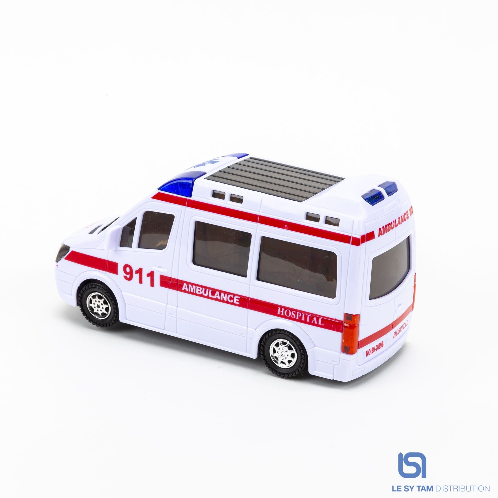  Hộp xe cứu thương nhạc đèn 89-2689 