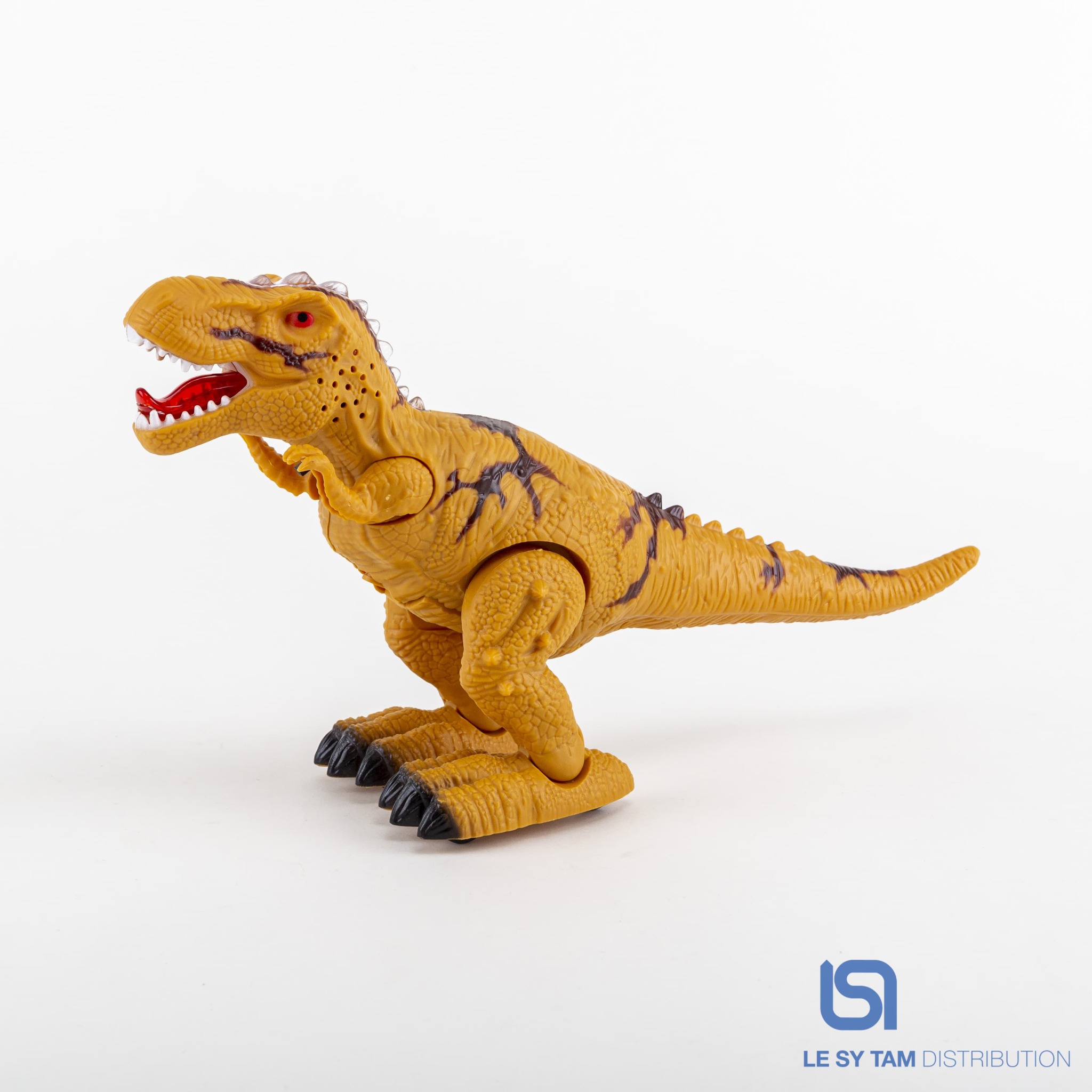 Tiranosaurio Rex Marrón Vapor Luces