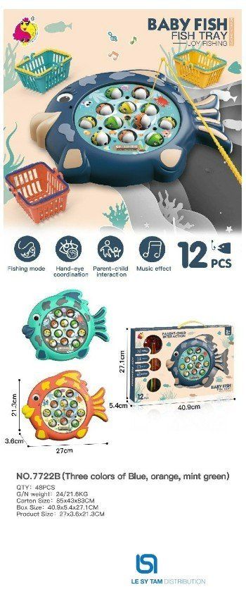  Hộp câu cá pin 7722B 