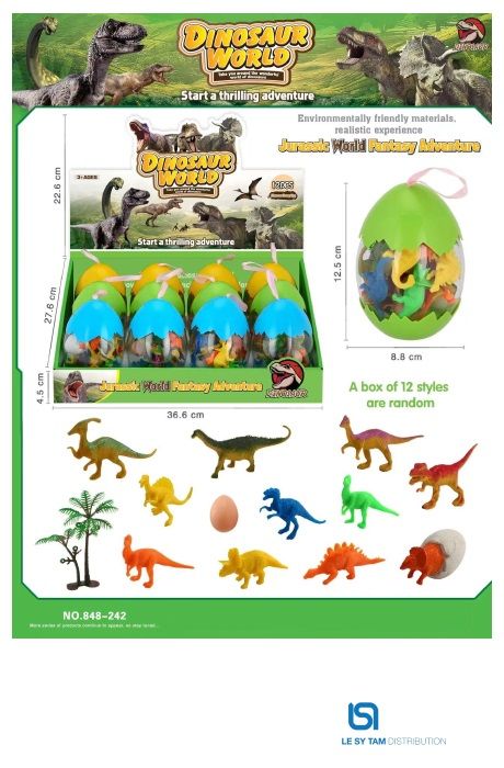  Hộp 12 trứng khủng long 848-242 