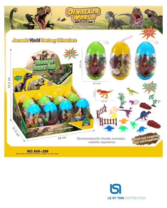 Hộp 12 trứng khủng long 848-299 