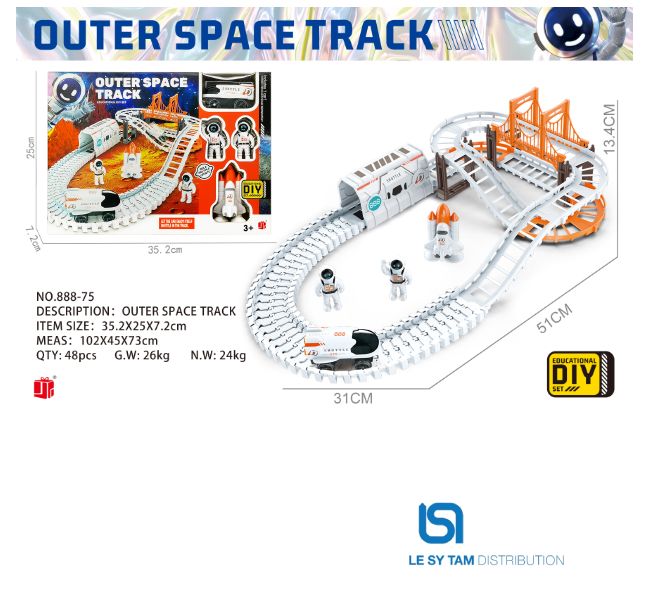  Hộp đường ray tàu vũ trụ 888-75 