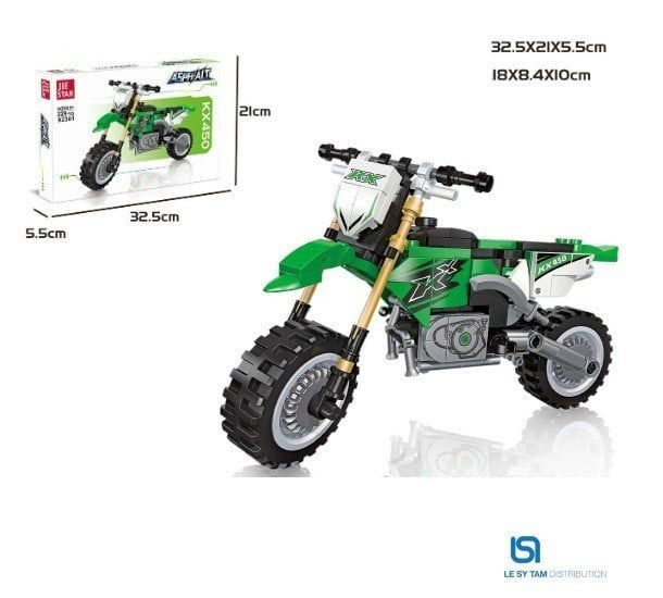  Hộp xếp hình xe mô tô 92301 