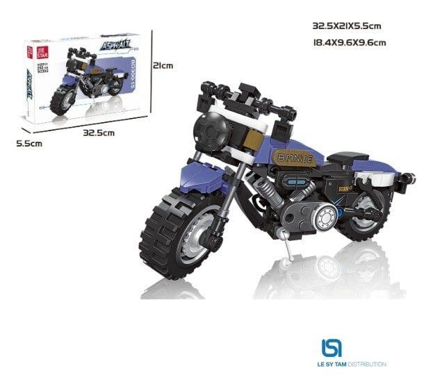  Hộp xếp hình xe mô tô 92302 