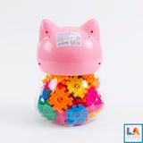  Hũ con thú lớn đựng đồ xếp hình 60 miếng LA4368-3 