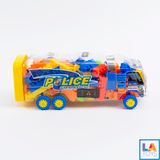  Hũ xe cảnh sát đại chở đồ chơi xếp hình LA3368-17 