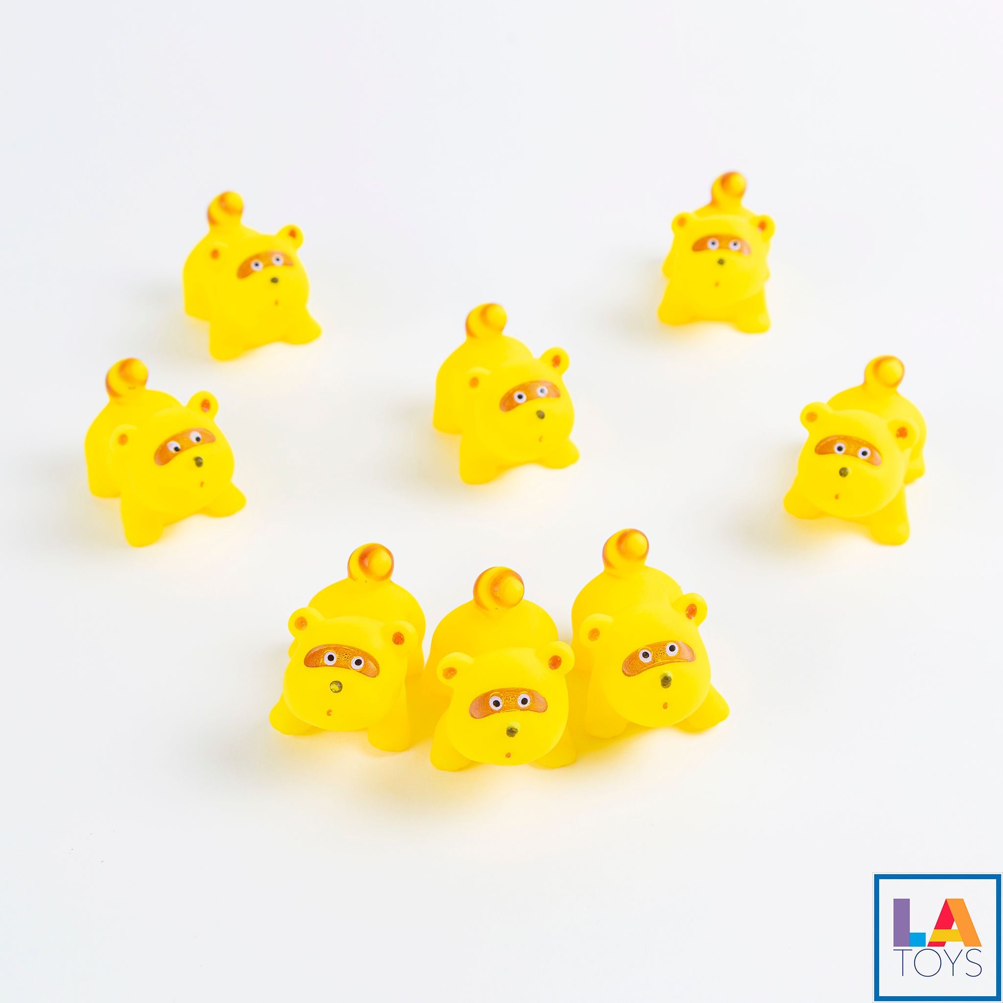  Túi lưới chút chít 8 con gấu mèo vàng LA333-2 