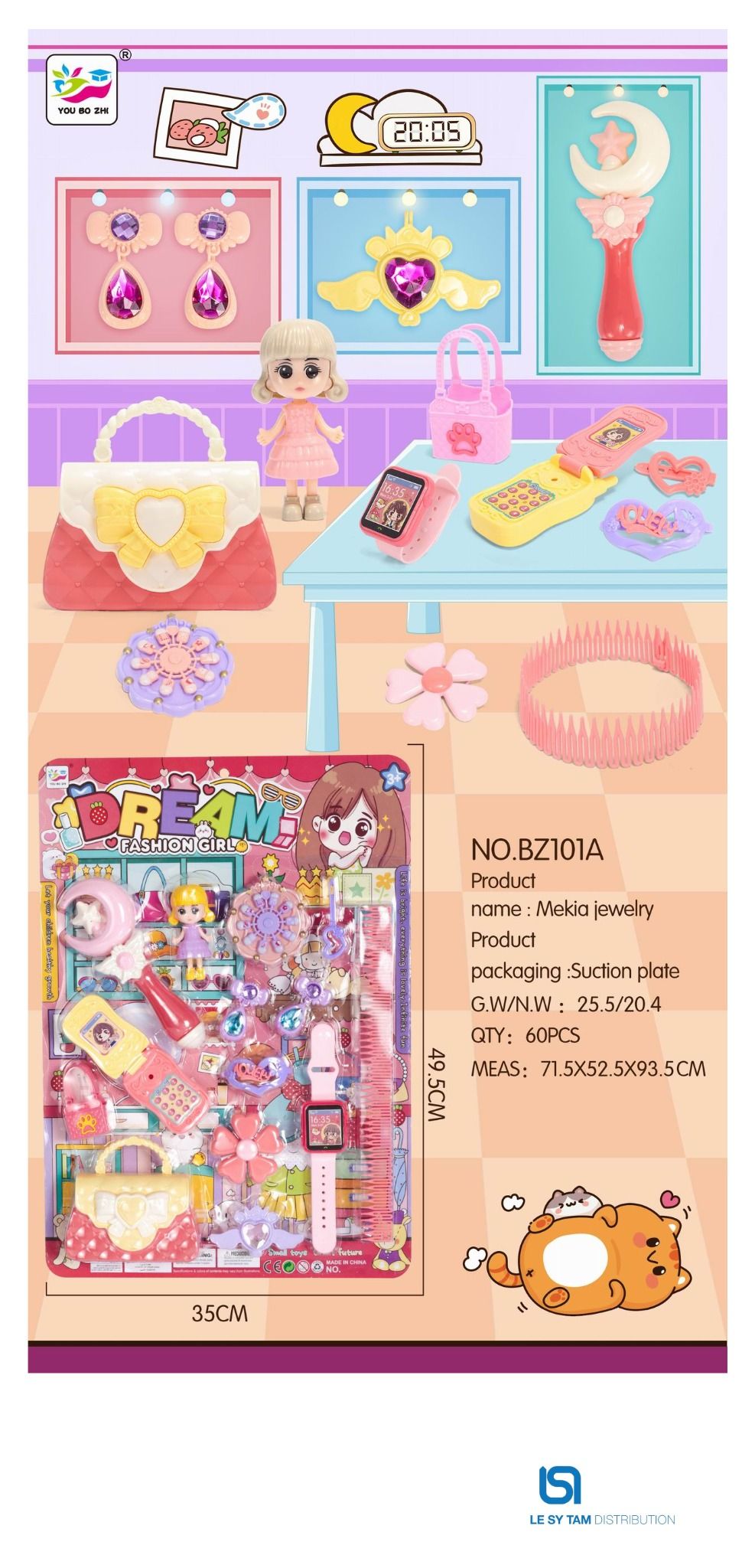  Vỉ trang điểm BZ 101A 