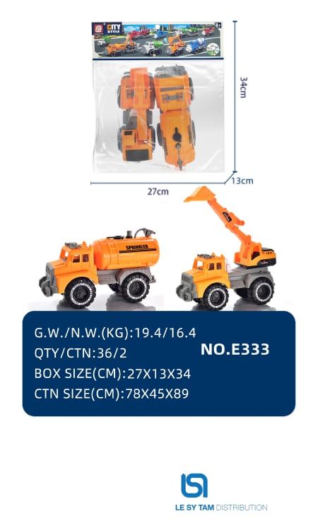  Túi 2 xe công trình E333 