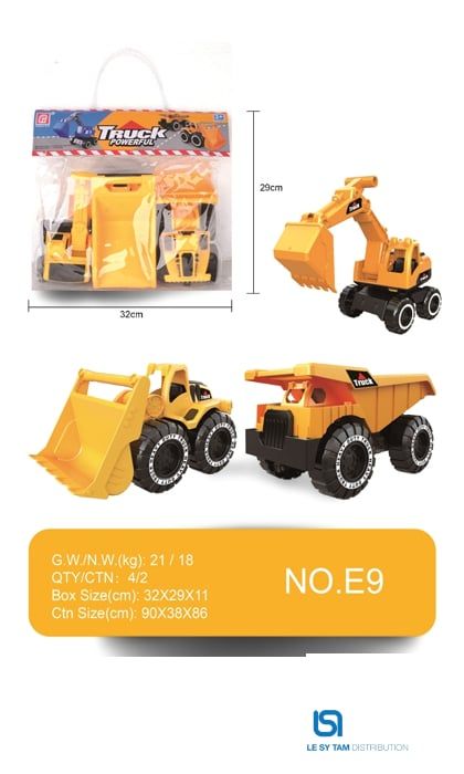  Túi 3 xe công trình E9 