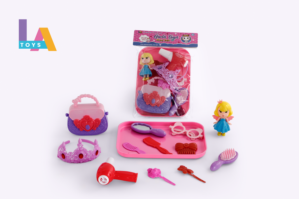  Túi khay đồ trang điểm có túi sách, búp bê LA3368T-3 