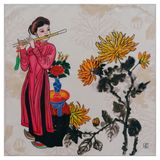  Tố nữ bên hoa cúc 90 