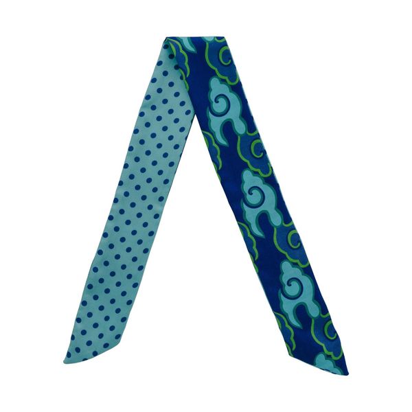  Khăn Twilly họa tiết mây S 