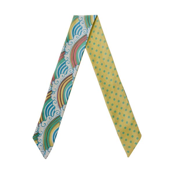  Khăn Twilly họa tiết sóng S 